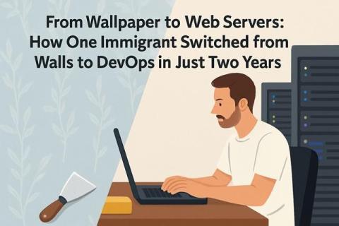 From Wallpaper to Web Servers: How One Immigrant Switched from Walls to DevOps in Just Two Years