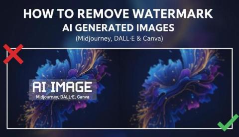 How to Remove Watermark from AI Generated Images (Midjourney, DALL·E & Canva)