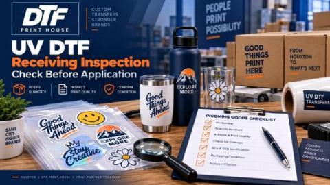 UV DTF Receiving Inspection: What to Check Before Applying