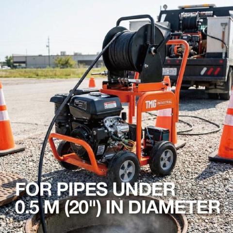 Why a sewer jetter pulls its own hose down the pipe and what that means for clearing a blockage safely