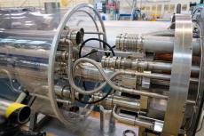 The internal hardware of a quantum computer, representing the technology set to reshape enterprise data security.
