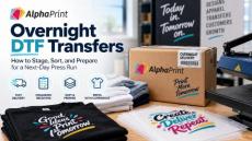 How to Stage Overnight DTF Transfers for a Next-Day Press Run