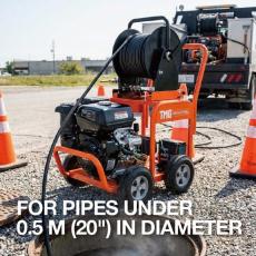 Why a sewer jetter pulls its own hose down the pipe and what that means for clearing a blockage safely